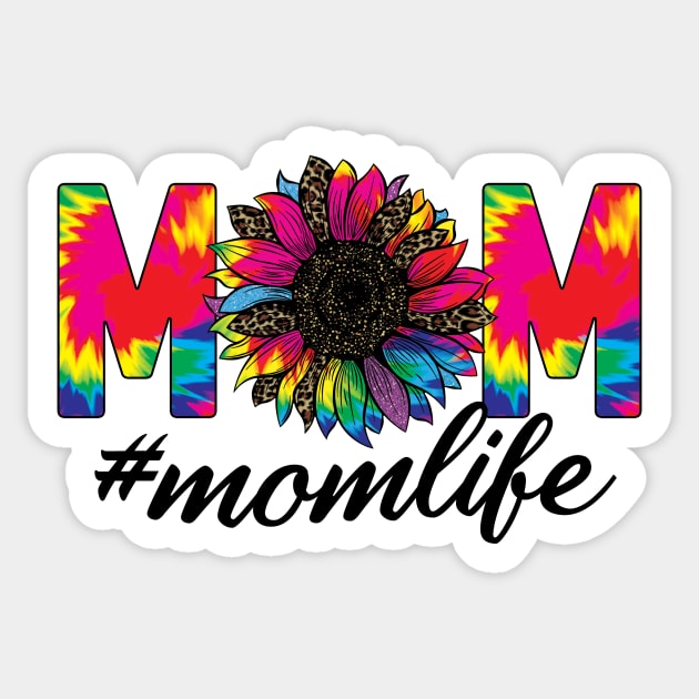 Mom Life Tie Dye Sticker by Samphelinshop